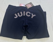 NWT Y2K VINTAGE JUICY COUTURE Navy COTTON TRACK PANT Med women low rise