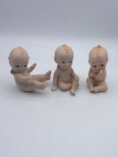 Set of 3 Porcelain Kewpie Baby Figurines Lefton  Jesco 