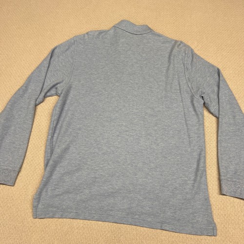 Brooks Brothers Polo Shirt Mens Medium Blue Knit Long Sleeve Preppy Classic 346 - Picture 2 of 6