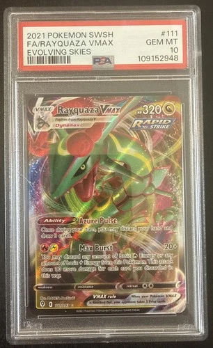 2021 Pokémon TCG SWSH Rayquaza VMAX Ultra Rare Promo Card 111/203