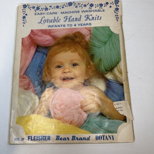 Lovable Hand Knits Infants to 4 Years Vintage 1968 Vintage Knitting Pattern Book - Picture 4 of 4