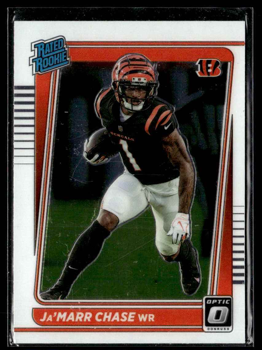 2021 Donruss Optic Rated Rookies Ja'Marr Chase Rookie Cincinnati Bengals #207