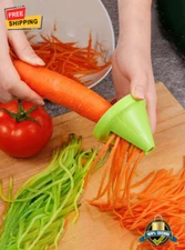 Vegetable & Fruit Spiral Shredder Peeler - Multi-Functional Manual Kitchen Tool