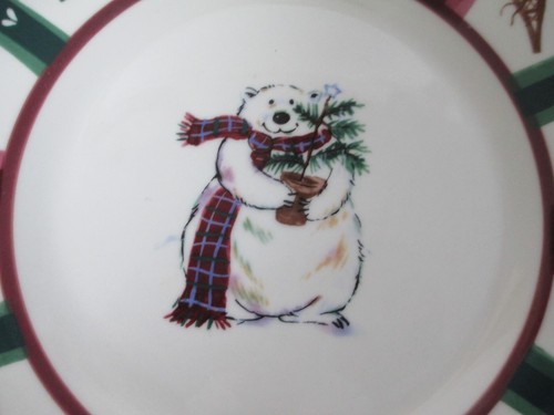 3 PFALTZGRAFF SCHNEEBÄR 8" DURCHMESSER SALAT-/DESSERTTELLER - Bild 2 von 4