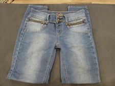 JUSTICE Jeans SZ 12 girls/Tween Simply Low super Skinny Blue Jeans MiNT