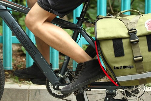 50L Bike Bag Bicycle Panniers Large Capacity Rack Trunks Rear Seat Carrier Pack - Picture 5 of 12