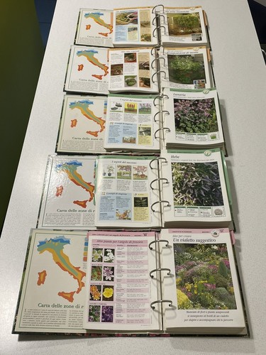 PIANTE E GIARDINI - 5 Raccoglitori con schede per il giardinaggio - Foto 5 di 5