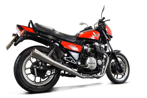 CB700SC Nighthawk CBX750 Horizon 84-86 Exhaust 4-1 Stainless Megaphone Muffler - Bild 8 von 9