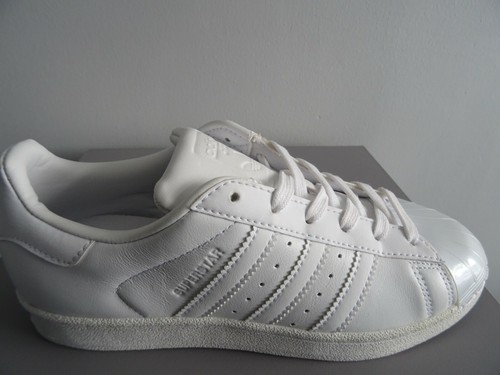 Adidas Superstar Puntera Brillante Zapatos de Entrenador BB0683 Reino Unido 5 eu 38 EE. UU. 6.5 NUEVOS + CAJA - Imagen 2 de 6