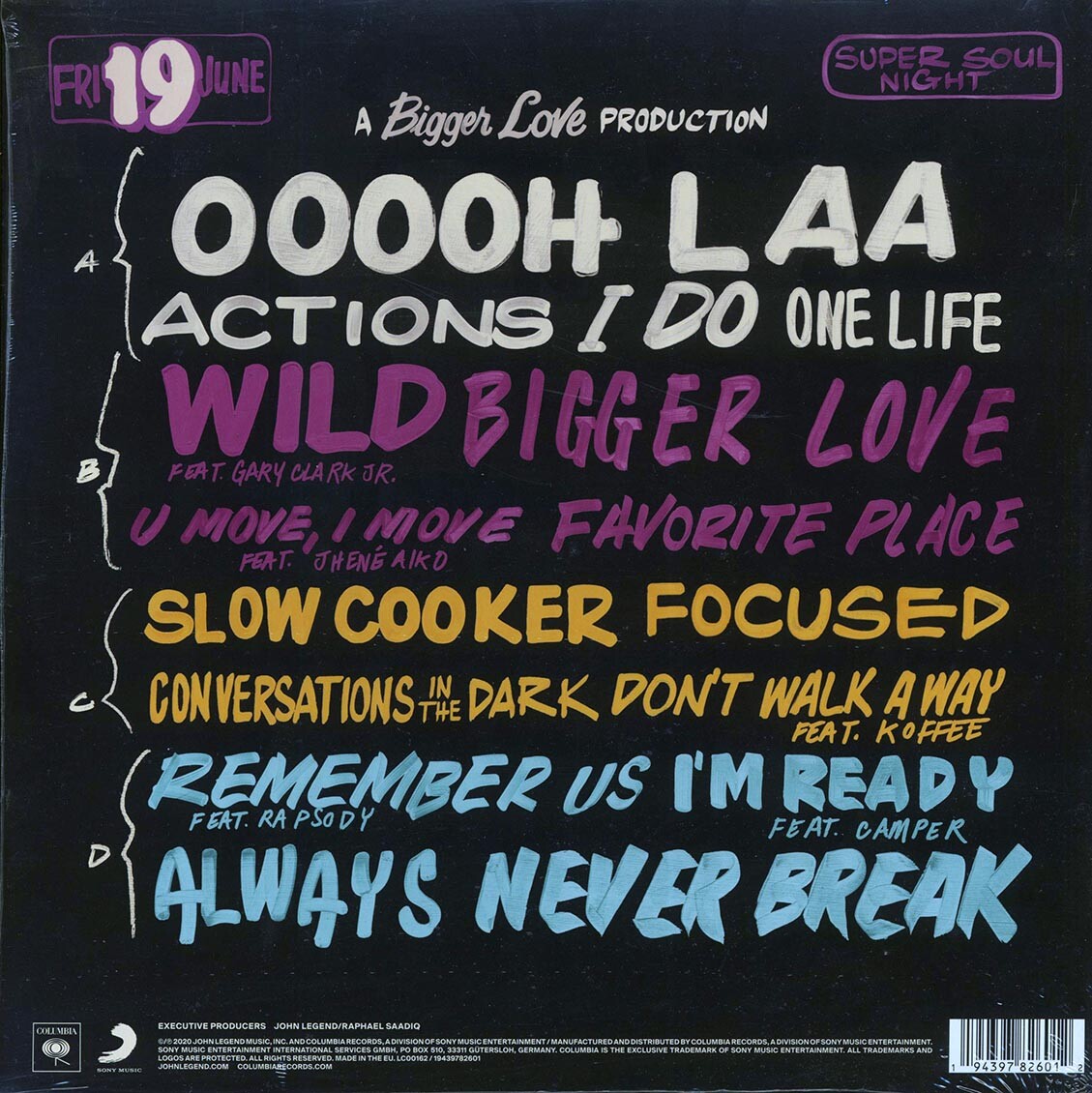 Bigger Love by Legend, John (Record, 2020) for sale online