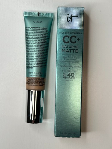 IT COSMETICS CC+ NATURAL MATTE FULL COVERAGE CREAM BROAD SPECTRUM SPF 40 - Picture 5 of 15