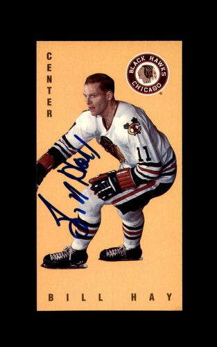 Bill Hay Hand Signed 1994 Parkhurst Tall Boys Chicago Blackhawks Autograph