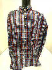 Izod Men's Big Tall Multi Plaid Button Down Long Sleeve Shirt Sz 3XLT/3TGL
