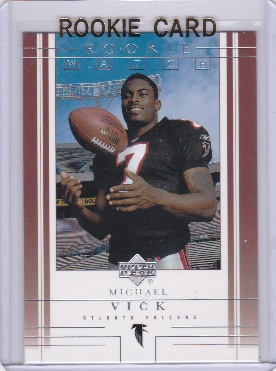 MICHAEL VICK Upper Deck ROOKIE CARD 2001 RC Watch Football ATLANTA FALCONS