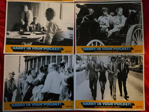 HARRY IN YOUR POCKET COMPLETE SET OF 8 1973 LOBBY CARDS JAMES COBURN - Picture 2 of 3