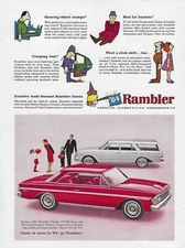 1964 AMC Rambler Ad Classic 6 Ambassador V8 Vintage Magazine Advertisement Wagon