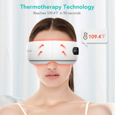 Naipo Electric Eye Massager with Heat Vibration and Air Pressure to Relieve Eye 