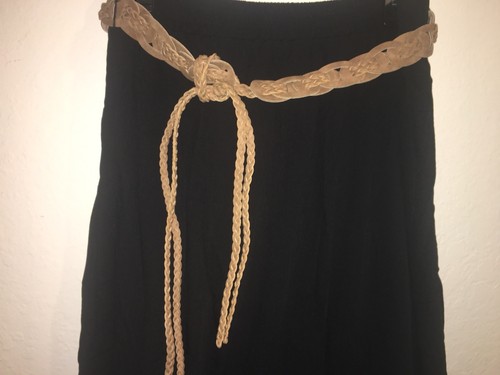 Women’s Skirt XXL Long, Black, Maxi Lace With Belt Elastic Waist - Picture 3 of 5