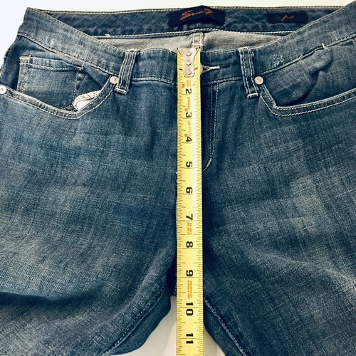 Seven 7 Flare Women’s Medium Wash Blue Jeans 29x28 - Picture 7 of 8
