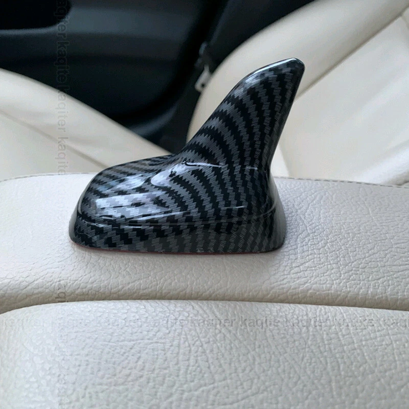 Carbon Fiber Car Shark Fin Roof Decor Antenna Adhesive Universal Accessories - image 2 of 4