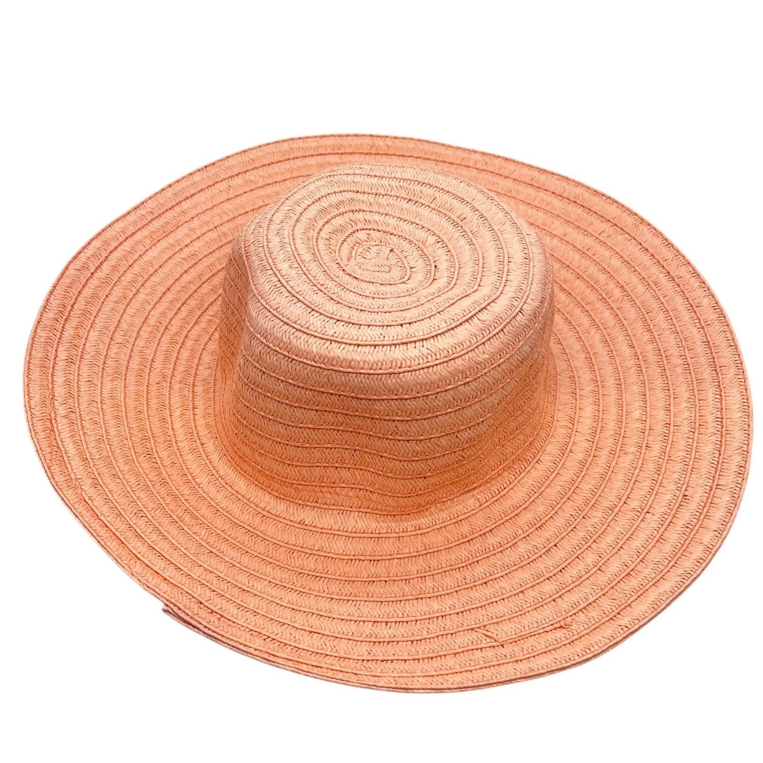 Janie and Jack Sunset Moment Wide Brim Sun Hat Peach 4-5 Yrs 94% Paper 6% Polyes