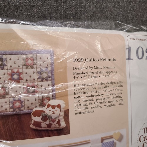 creative Circle 1029 calico friends Quilting Embroidery NIP - Picture 4 of 4