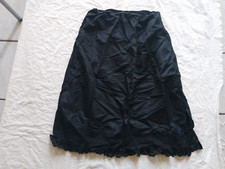 Original 60er/70er Jahre VINTAGE Unterrock Satin mit Spitze Gr.46 schwarz JANSEN