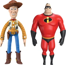 FleXfigs Pixar Woody & Mr. Incredible 2 Character Pack Collectible Action Figure