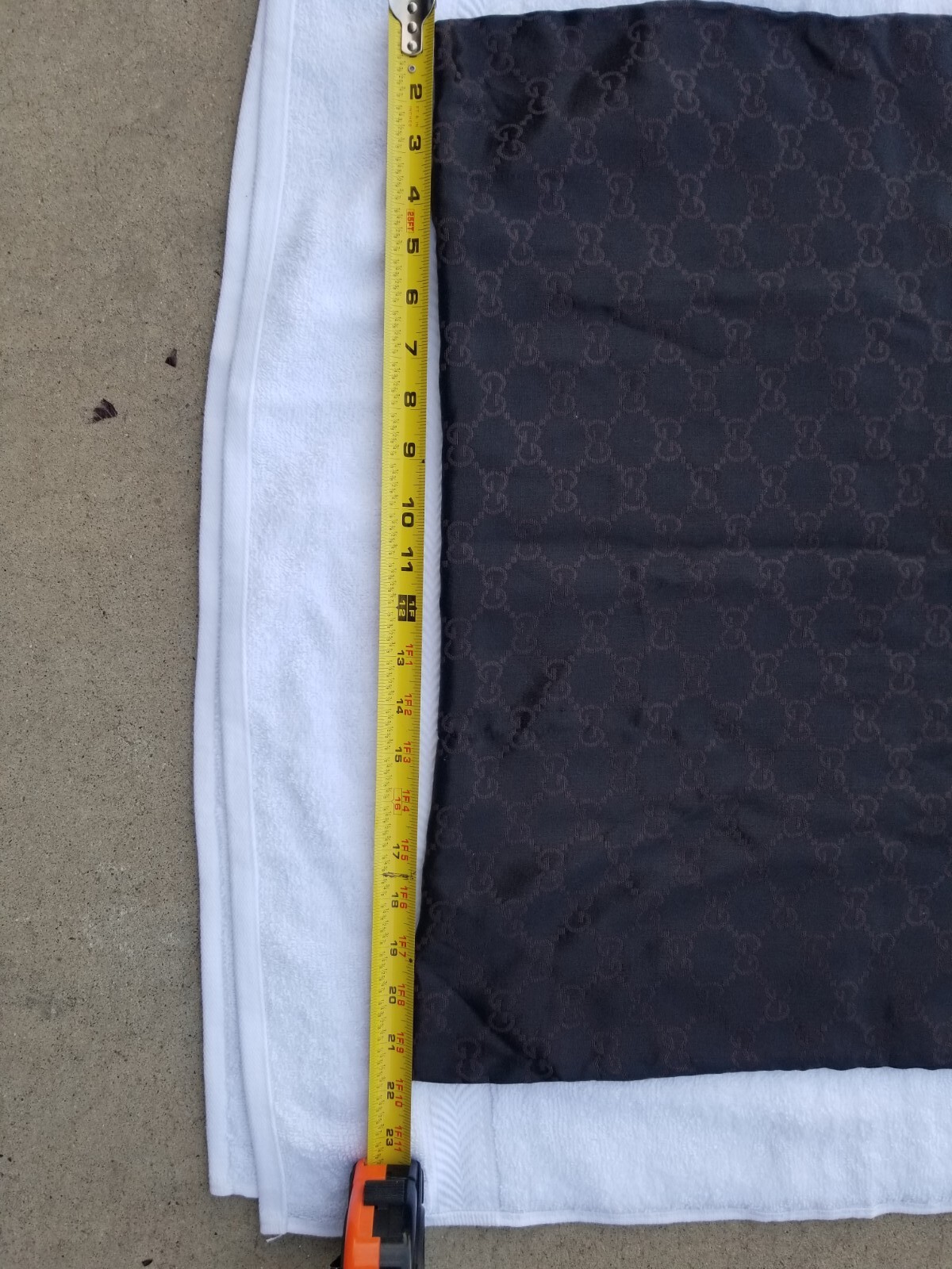 Gucci Brown Monogram Large Drawstring Dustbag Sto… - image 5