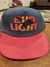 Vintage Bud Light Beer Hat Cap Snapback Made In Usa (@)