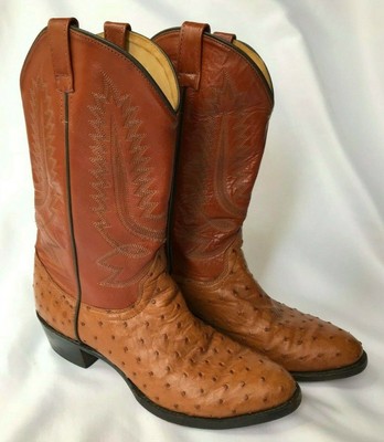 pointed toe ostrich boots