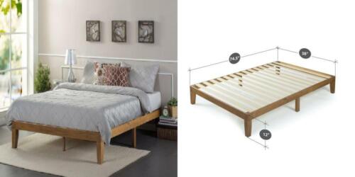 Zinus Alexia 12 Inch Wood Platform Bed No Box Spring Needed Slat Zinus Alexia 12 Inch Wood Platform Bed, King Platform Bed No Box Spring Needed