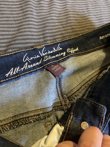 Gloria Vanderbilt Amanda Womens Capri Jeans Blue Sz 6 All Around Slimming Effect - Imagen 5 de 5