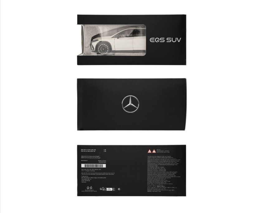 Mercedes-Benz EQS SUV AMG Line X296 Diamond White Bright Diecast