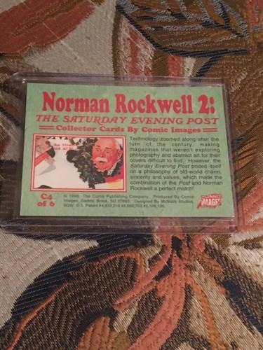 Norman Rockwell 4 Saturday Evening Post Chrome Insert #C4 Card 1995 Comic Images - Picture 2 of 2