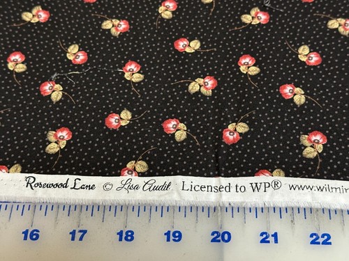Rose wood Lane Calico cotton Fabric per yd. 44" wide - Wilmington - Picture 2 of 3