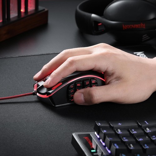 Redragon M990 MMO Gaming Mouse, 32000 DPI High Precision Wired RGB Gamer Mouse - Afbeelding 9 van 9