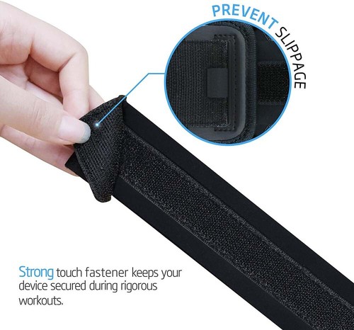 Gym Running Sports Cell Phone Arm Band for iPhone 15/14 Pro/13 Pro Max up to 7" - Picture 6 of 25