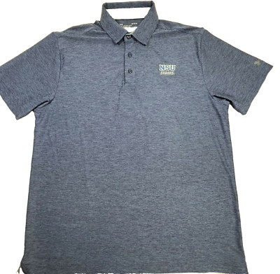 Under Armour Heatgear Loose Fit NSU Norfolk State University Men's L Polo Shirt