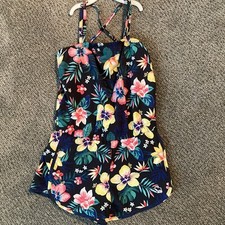 Abercrombie Kids Girls Romper sz Size 13/14 Pool To Play Romper Swimsuit NWT