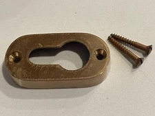 Vintage 1950’s-60’s Solid Polished Brass Window Sash Pole Hanger w/Screws NOS