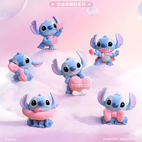 52TOYS Disney Stitch Sweet Pink Series Blind Box Figure One Set (6 pezzi) Sigillato! - Foto 2 di 7