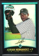 ADRIAN HERNANDEZ 2001 BOWMAN CHROME #126 RC ROOKIE REFRACTOR YANKEES
