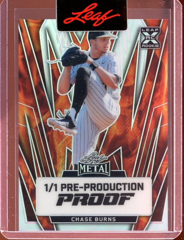 2024 Leaf Metal Proof Prismatic Fire Chase Burns Rc (1/1)