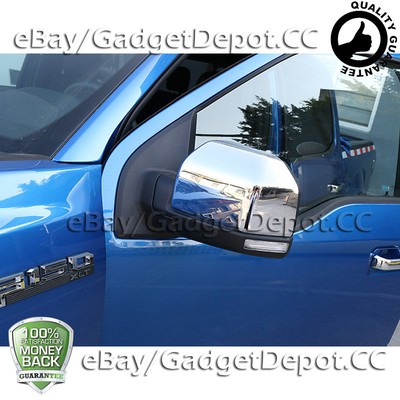 Fit for 2015 16 2017 2018 2019 FORD F150 F-150 Top half Chrome Mirror Cover 2PCS