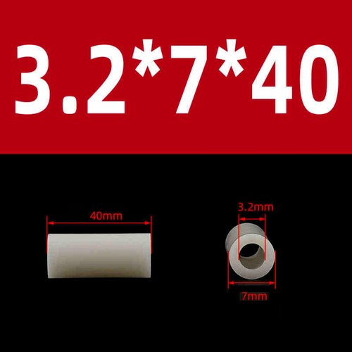 Weiß/Schwarz Nylon (Kunststoff) Distanzhalter Dicke Runde Unterlegscheibe M3,2M4,2-M6,2 M8,2 - Bild 29 von 143