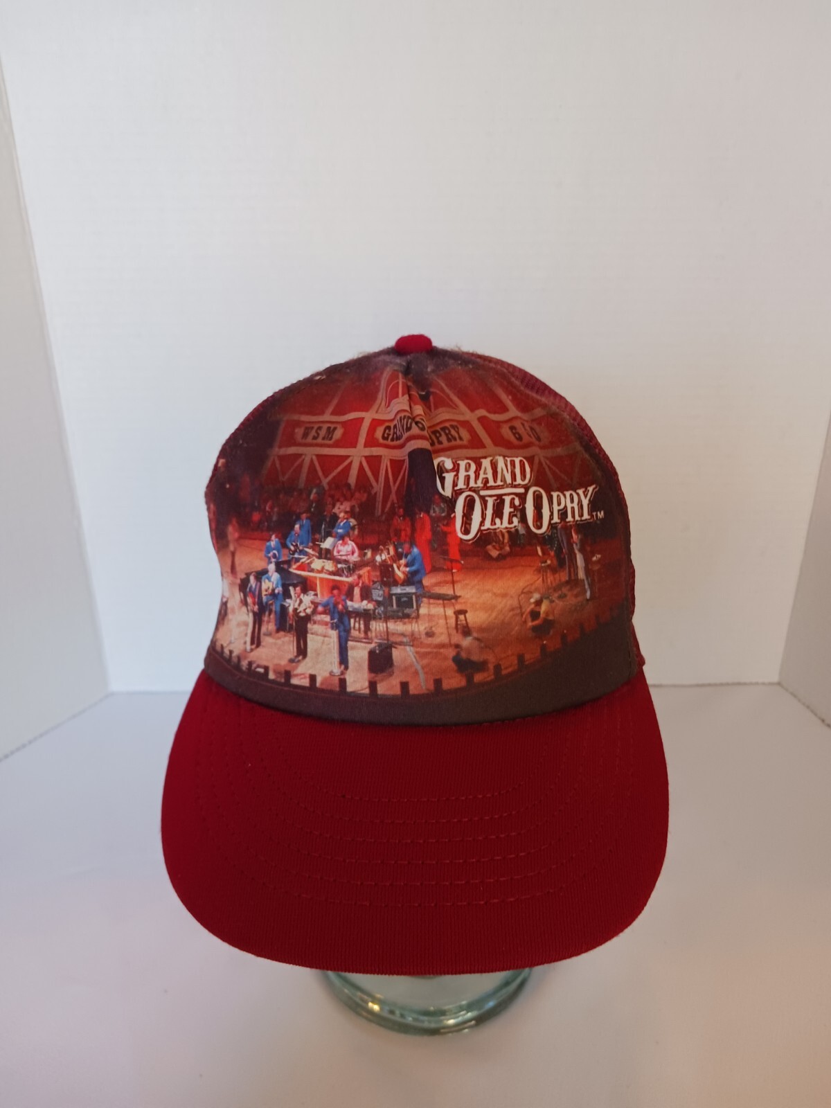 GRAND OLE OPRY vtg trucker cap mesh 1970s beat-up… - image 1