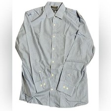 Bonobos Button Down Shirt Wrinkle Fee Tailored Slim Fit Men  s Size 16.5x35 Dots