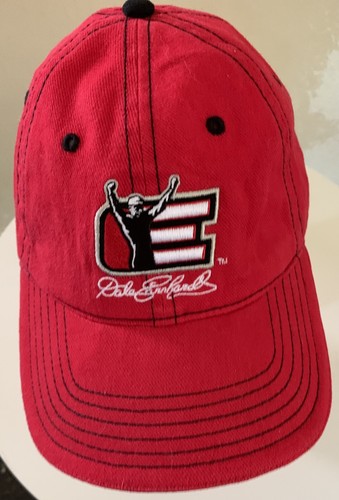 Dale Earnhardt Embroidered Signature All Cotton Red Hat * One Size Fits All - Picture 2 of 6