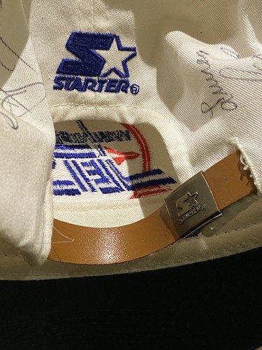 VINTAGE Winnipeg Jets STARTER Hat Team AUTOGRAPHED Signed Adjustable Strapback - Bild 9 von 12